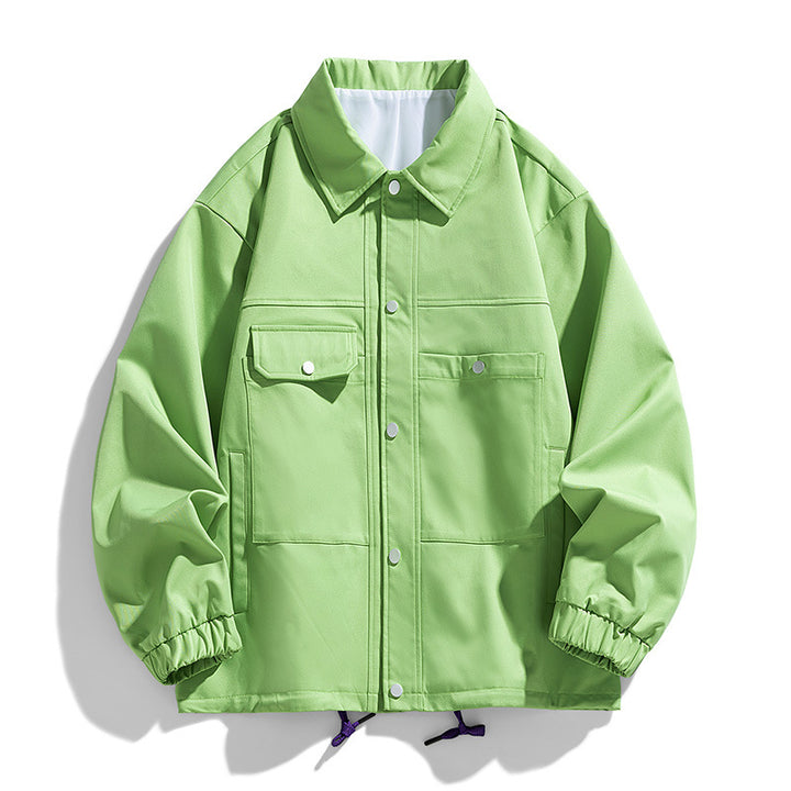 Herren Kunstvelours‑Bomberjacke im Oversize‑Boxy‑Cut mit Zwei‑Wege‑Reißverschluss & elastischem Saum Drune