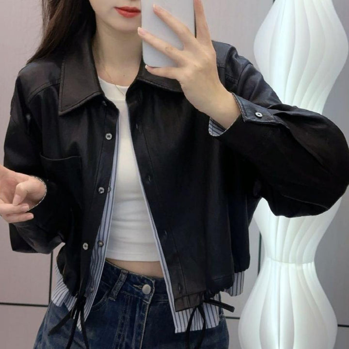 Damen lässige und modische Kurzjacke Drune