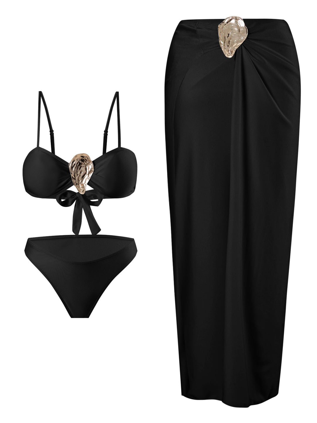 Damen Bikini-Set mit elegantem Wickelrock Drune