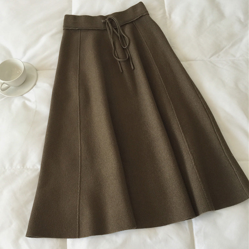 Damen Maxirock mit weichem Material und praktischem Kordelzug Drune