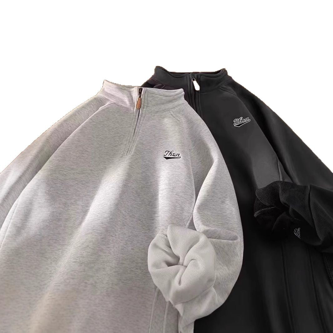 Damen Urbaner Fleece-Pullover mit Stehkragen Drune