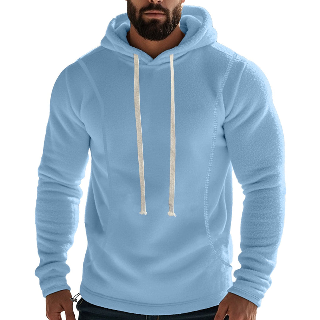 Kapuzenpullover Herren sportlich mit Kontrastnähten