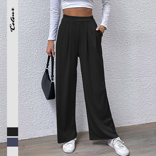 Damen Hochtaillierte weite Hose Drune