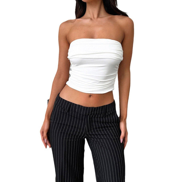 Damen Bustier-Top mit Raffungen Drune