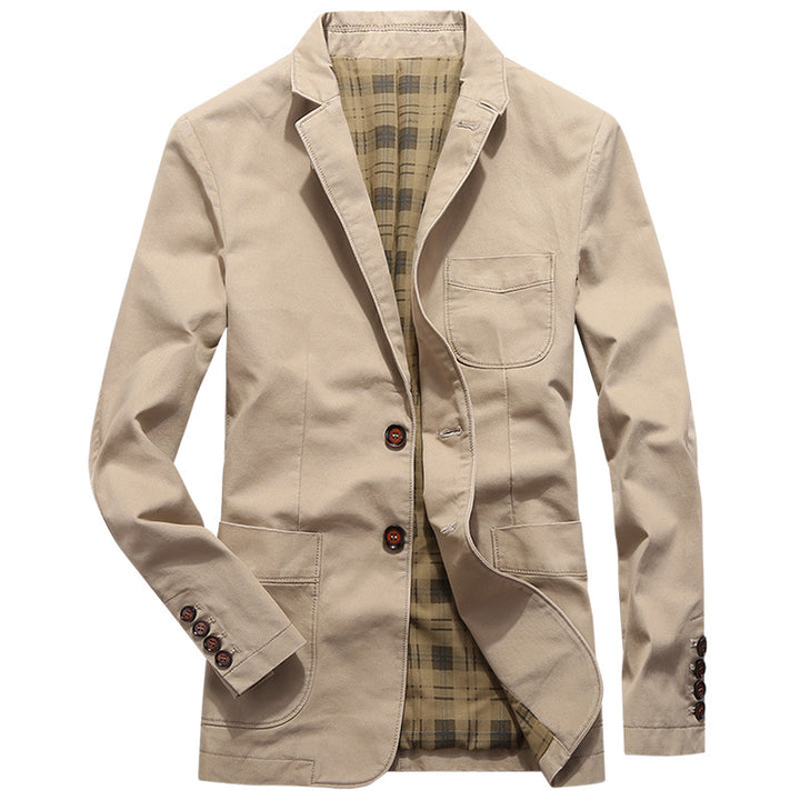 Herren Sakko im Field‑Stil aus Premium‑Canvas mit aufgesetzten Taschen Drune