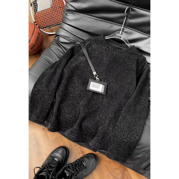 Damen Modischer Sweatshirt mit strukturiertem Design Drune