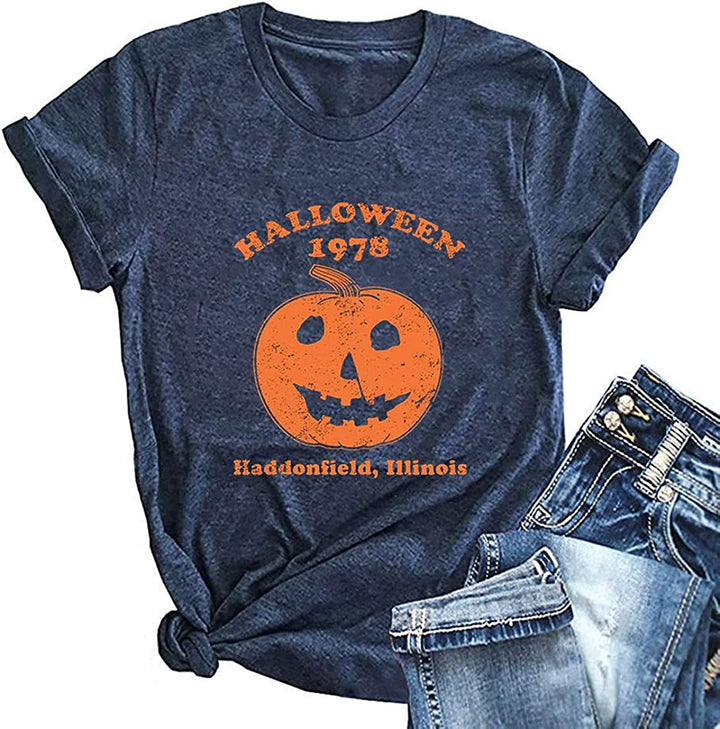 Herren Halloween-Themen Grafik T-Shirt Drune