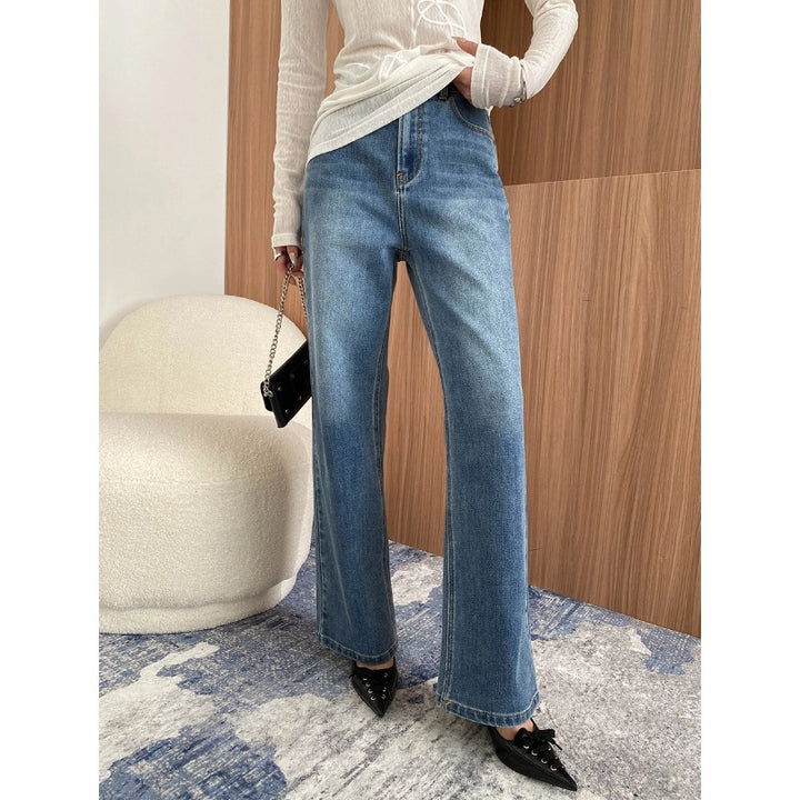 Damen Langarmshirt mit feinem Grafikdruck und leichtem Stoff Drune