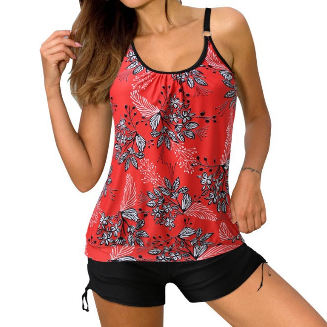 Damen Sportlicher Tankini mit stylischem Schnitt und Shorts Drune