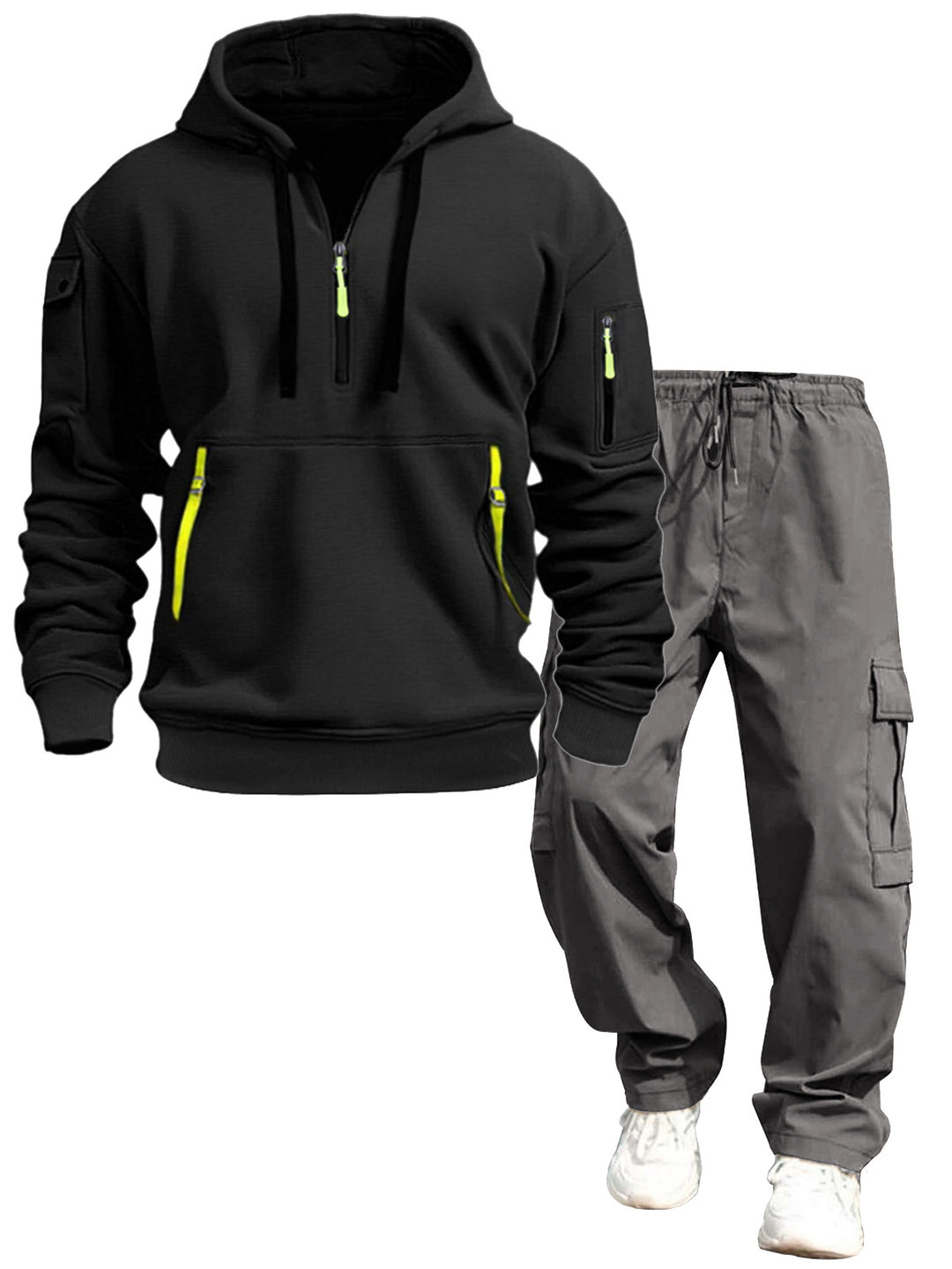 Herren lässiger Kapuzenpullover und Jogginghose Drune