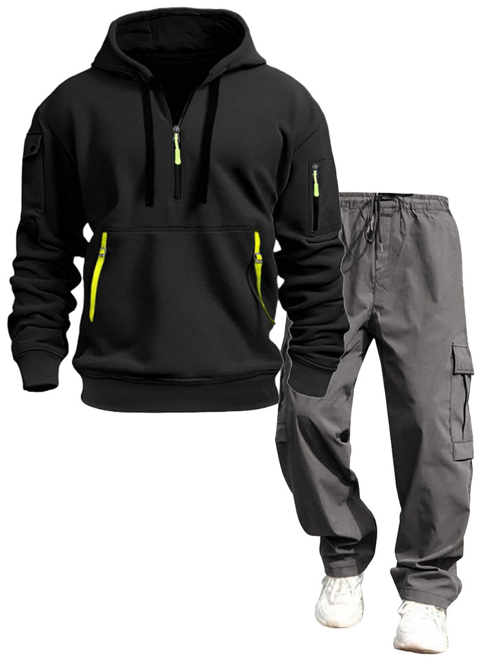 Herren lässiger Kapuzenpullover und Jogginghose Drune