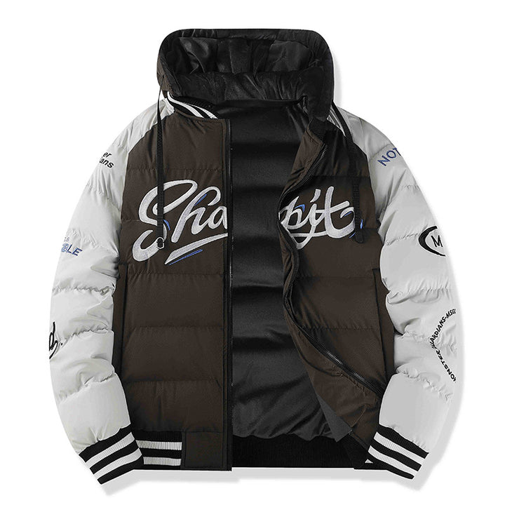Herren Sportliche Steppjacke mit hohem Kragen und Reflektierenden Details Drune