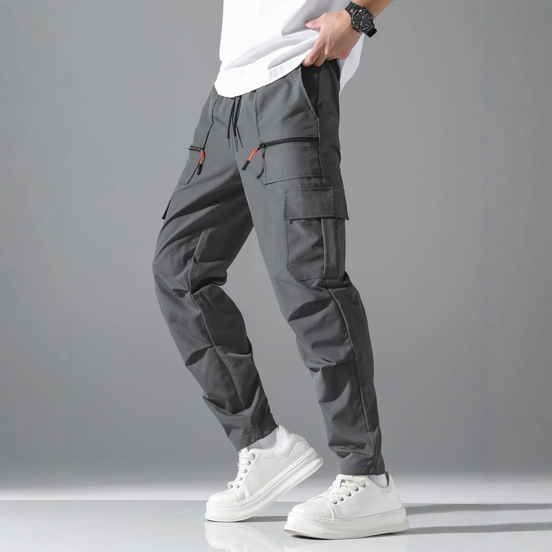 Herren Bequeme Cargo-Hose mit elastischem Bund Drune