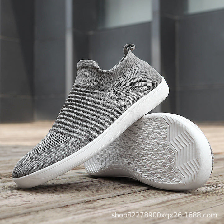 Unisex nan sockenähnlicher Stricksneaker mit elastischem Schaft und rutschfester Gummisohle Drune