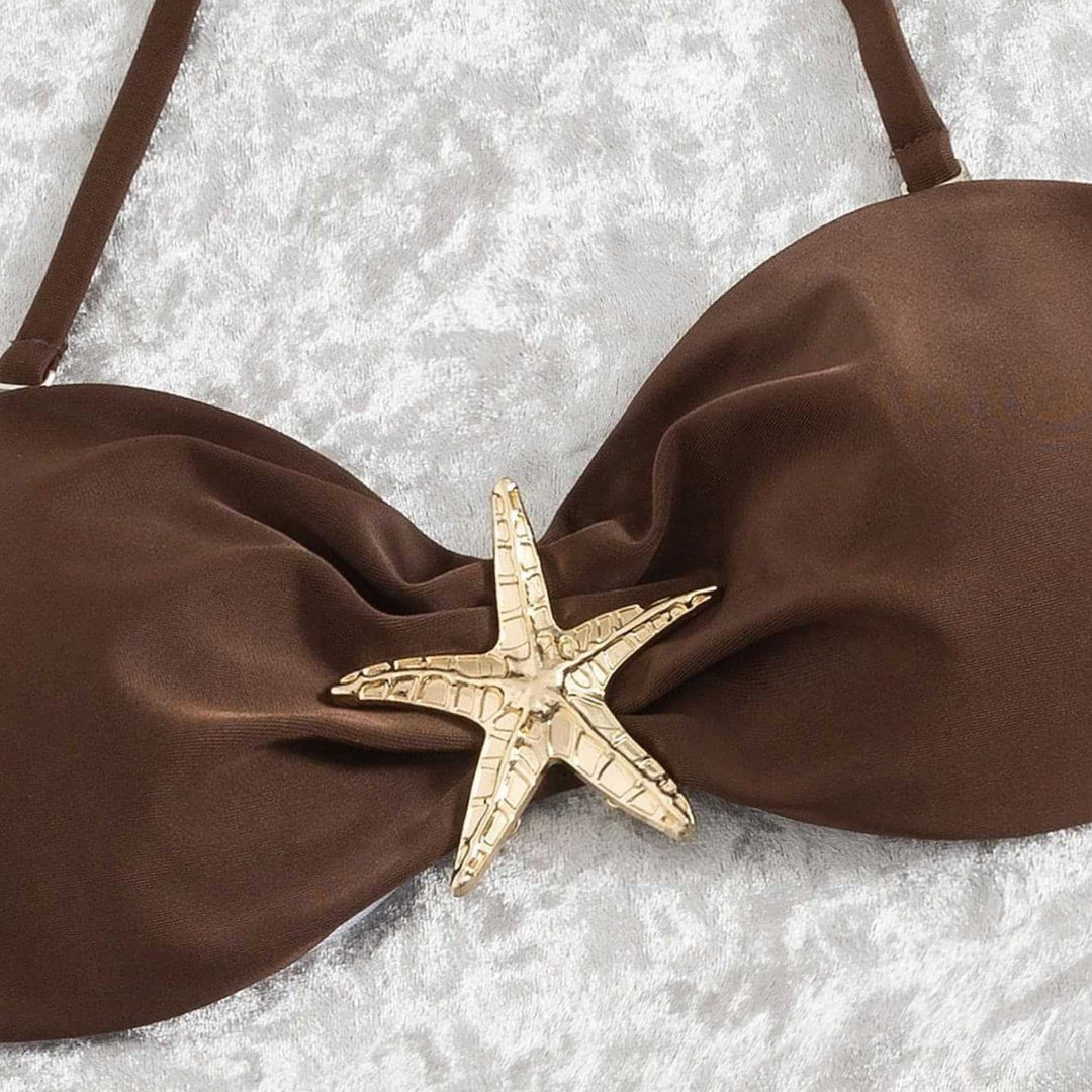 Damen Bikini-Set mit luxuriösem Sternenakzent Drune