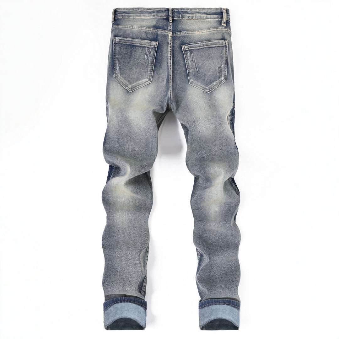 Herren Modische Jeans mit besonderen Nähten Drune