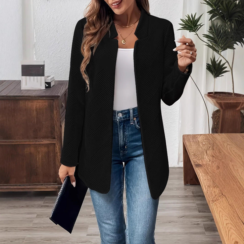 Damen Elegante Jacke im modernen Schnitt mit strukturiertem Design Drune