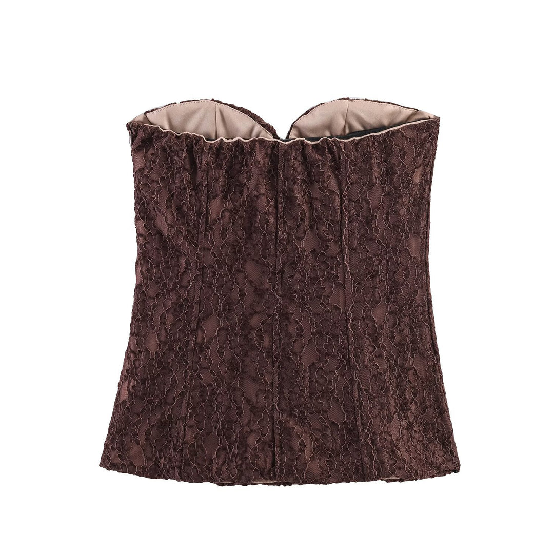 Damen Spitzen-Bustier mit verführerischem Design und eleganten Details Drune