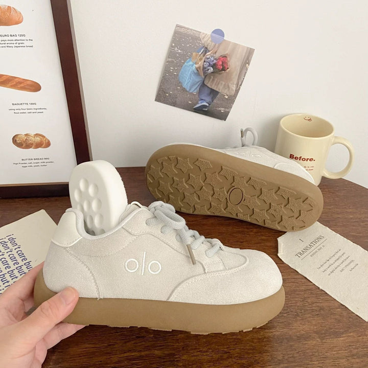 Damen Sneaker mit dicker, flexibler Sohle und atmungsaktivem Obermaterial Drune