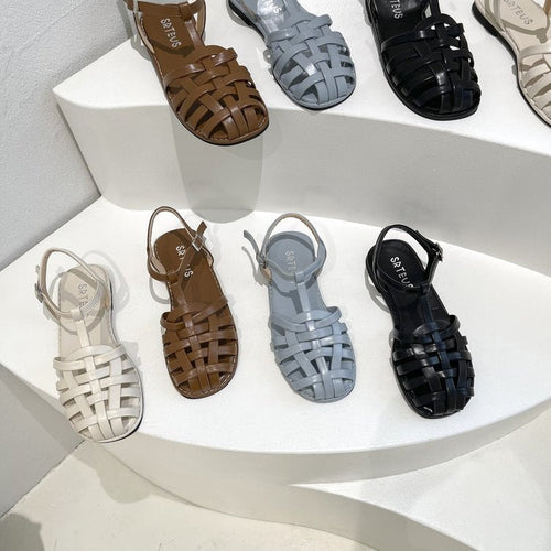 Damen Komfortable und atmungsaktive Zehentrenner-Sandalen Drune