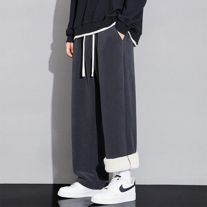 Herren Gemütliche und weite Fleece-Hose