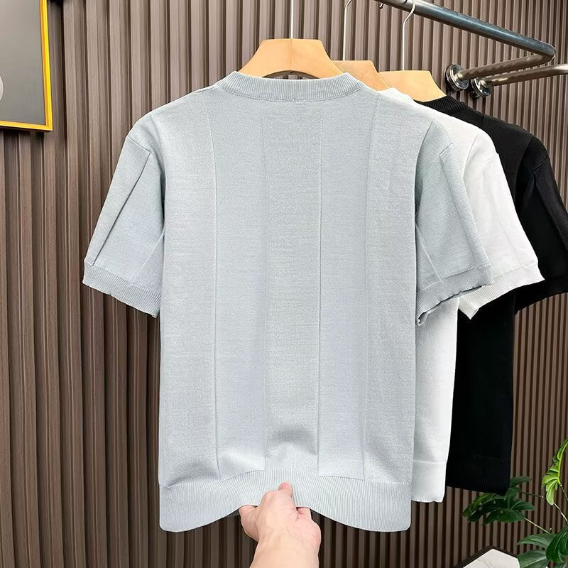 Herren Elegantes Strickshirt Drune