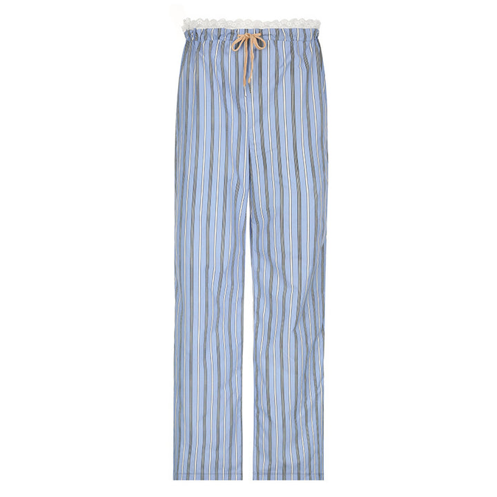 Damen lockere Schlafhose mit eleganten Streifen Drune