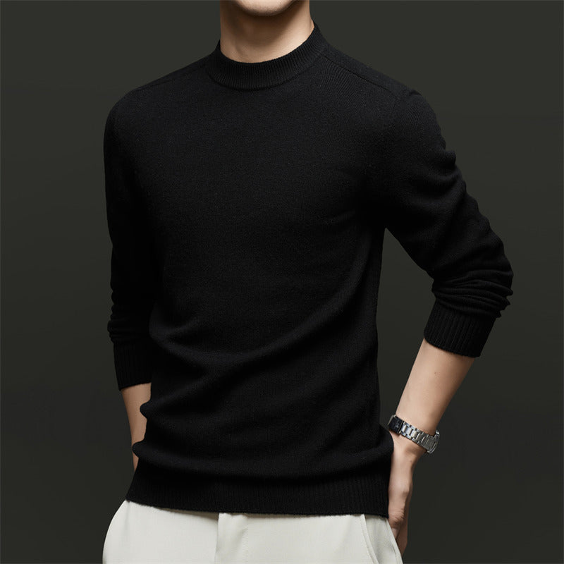 Herren Feiner Rundhals Pullover aus hochwertiger Baumwolle Drune