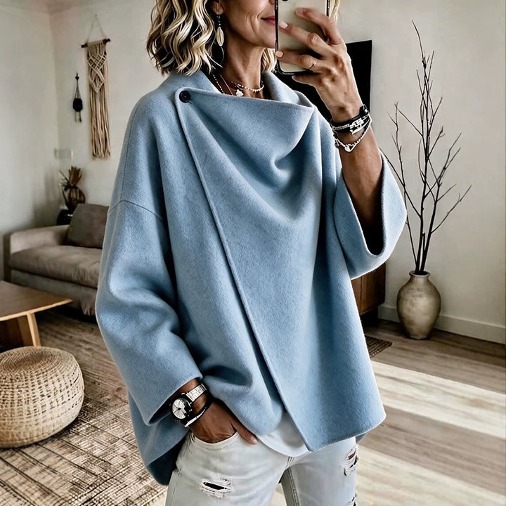 Damen Stilvolle Oversized Jacke Drune