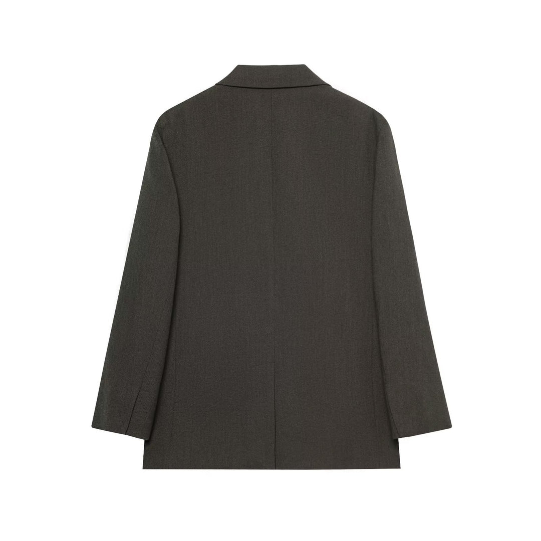 Damen eleganter Blazer mit dezentem Schnitt Drune