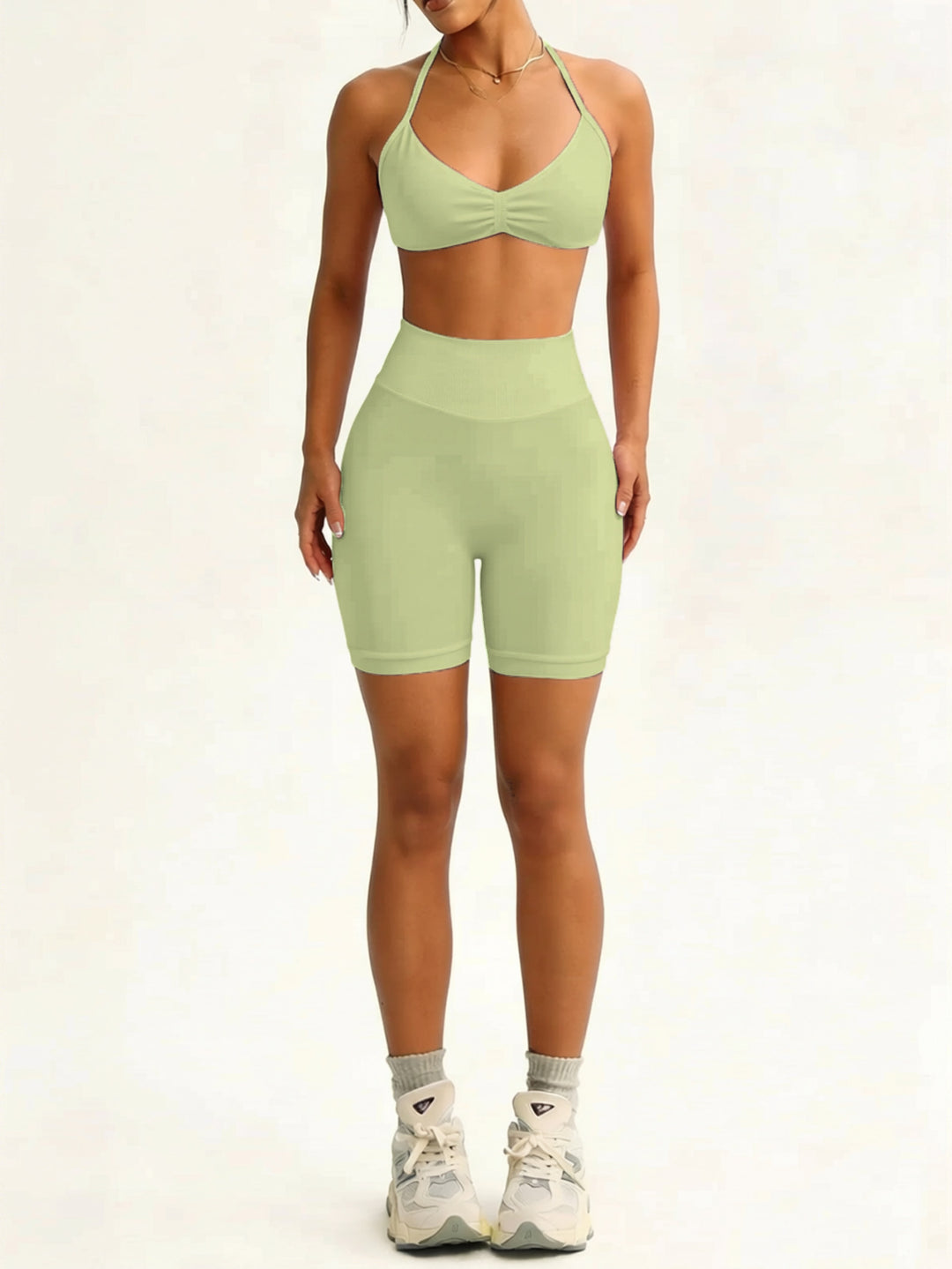 Damen Sportliches Bikini-Set mit hochelastischem Material und verstellbaren Trägern Drune
