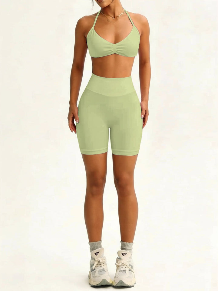 Damen Sportliches Bikini-Set mit hochelastischem Material und verstellbaren Trägern Drune