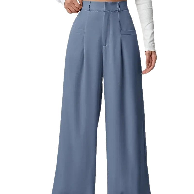 Damen Weite Bundfaltenhose Drune
