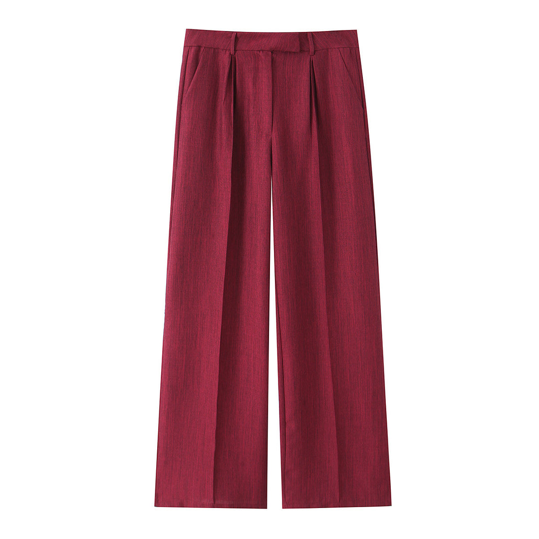 Damen Zweiteiliges Anzug-Outfit mit ärmelloser Weste und locker sitzenden Hose Drune
