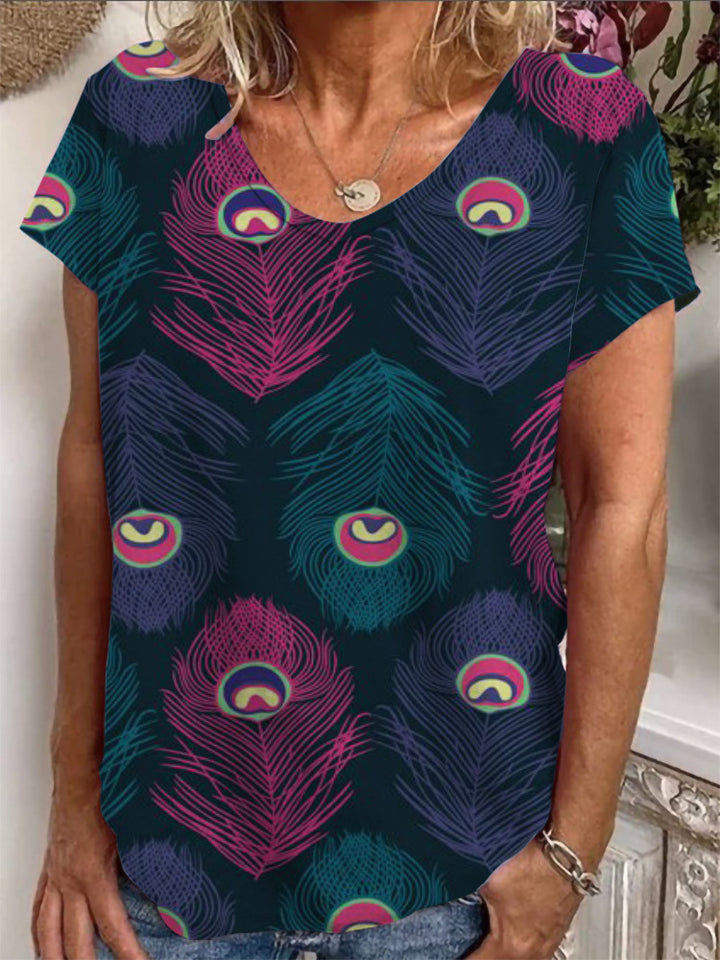 Damen T-Shirt mit einzigartigem Mandala-Design Drune