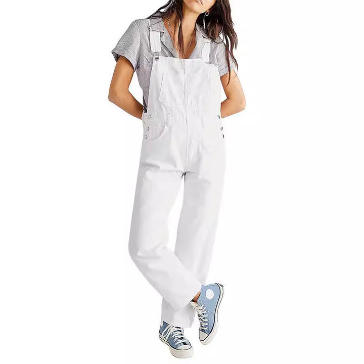 Damen Latzhose im lässigen Schnitt mit trendigen Details Drune