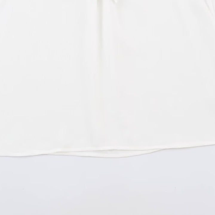 Damen Romantische Spitzenbluse mit Volants und Stehkragen Drune