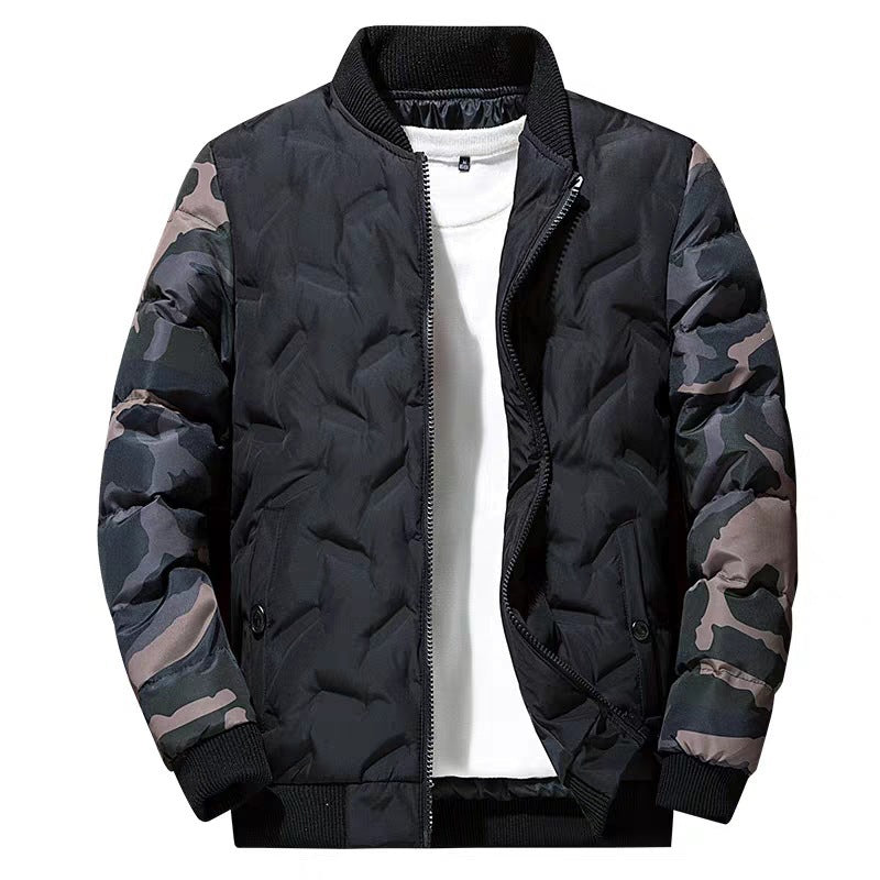 Herren Modische Übergangsjacke im Camouflage-Stil Drune
