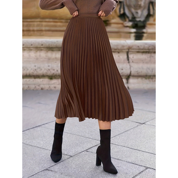 Damen Plisseerock mit hohem Bund und eleganter Ausstrahlung Drune