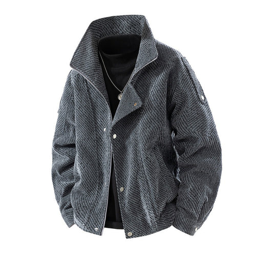 Damen Modische Steppjacke mit hohem Kragen Drune