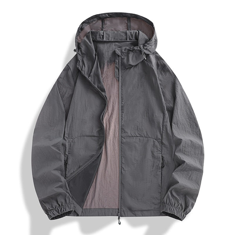 Herren Leichte Outdoorjacke mit verstellbarer Kapuze Drune