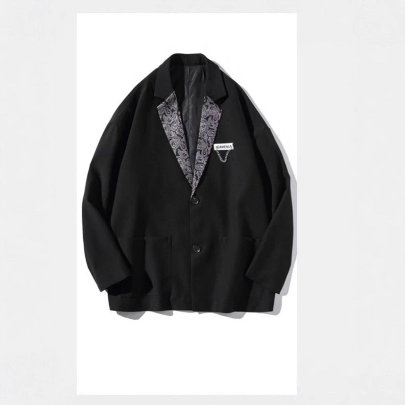Damen Modischer Blazer mit Paisleymuster Drune