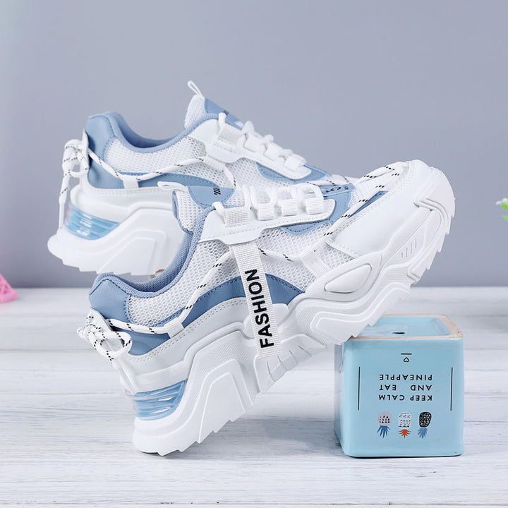 Damen Sportliche Modische Sneakers mit atmungsaktivem Obermaterial und dämpfender Sohle Drune