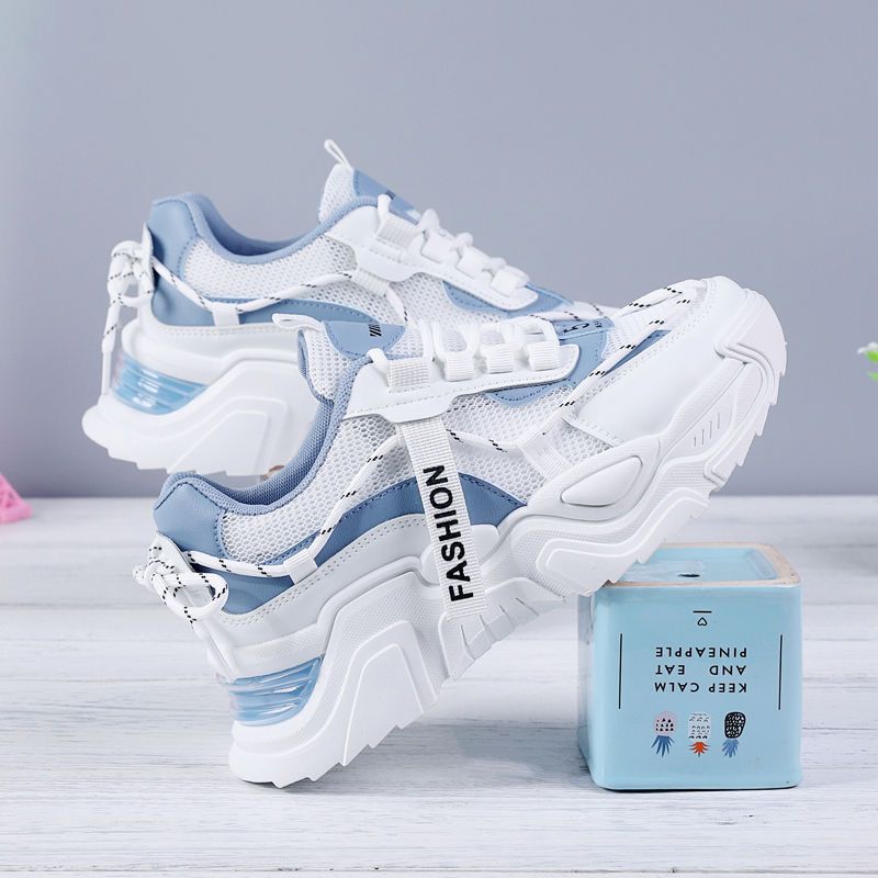 Damen Sportliche Sneakers mit atmungsaktiver Mesh-Oberfläche und stark gedämpfter Sohle Drune