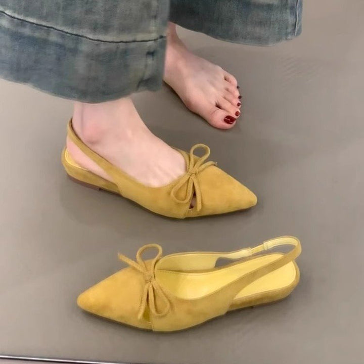 Damen elegante Slipper mit dekorativem Schlaufenakzent und komfortabler Sohle Drune