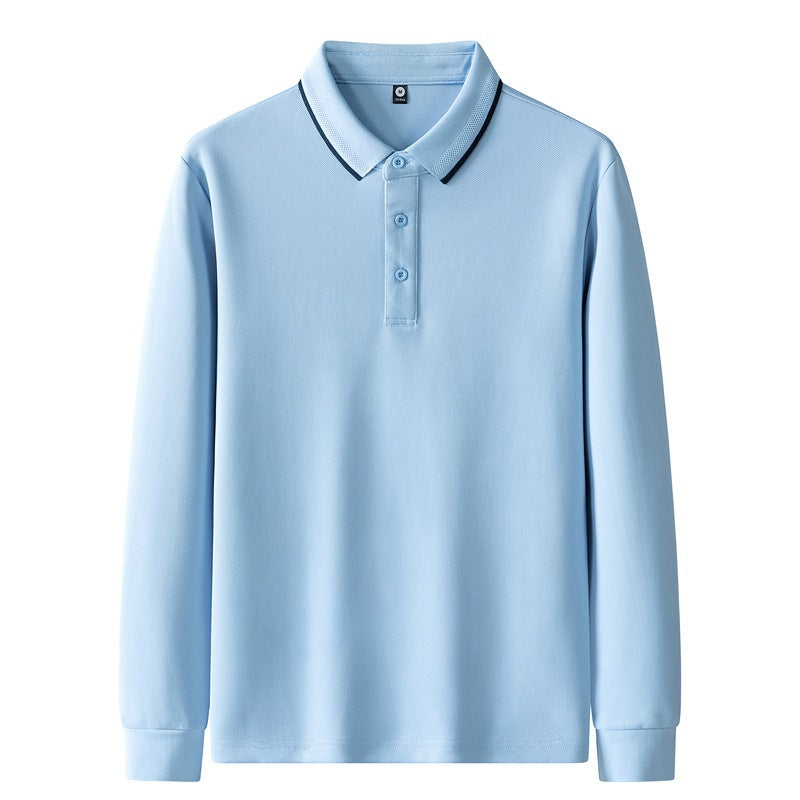 Damen Poloshirt mit langem Arm und Knopfdetails Drune