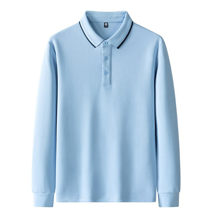 Damen Poloshirt mit langem Arm und Knopfdetails Drune