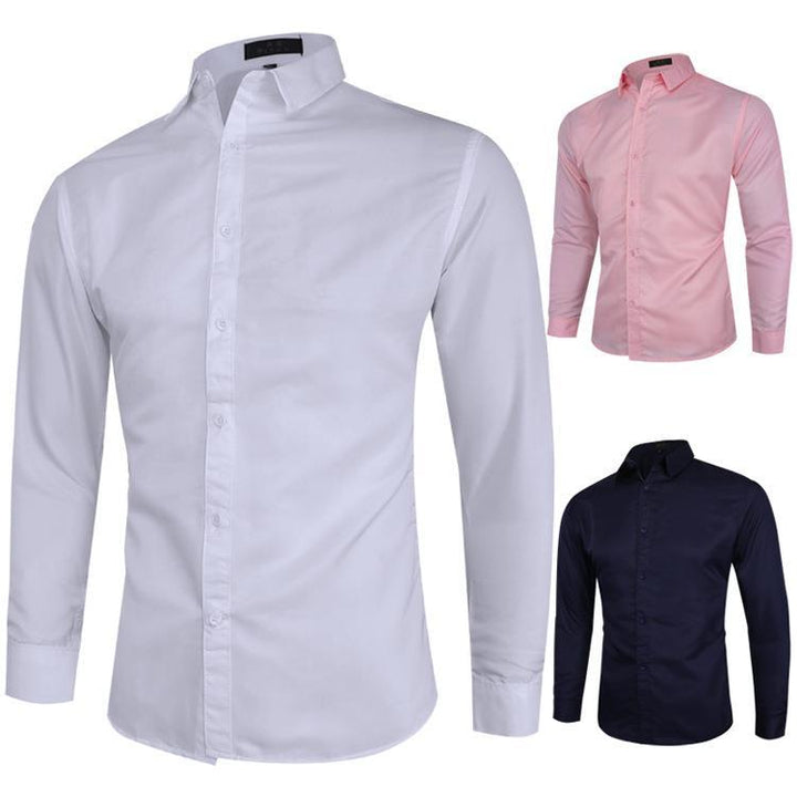 Herren nan Slim-Fit Businesshemd mit Kentkragen Stretchkomfort und bügelleichter Baumwollmischung Drune