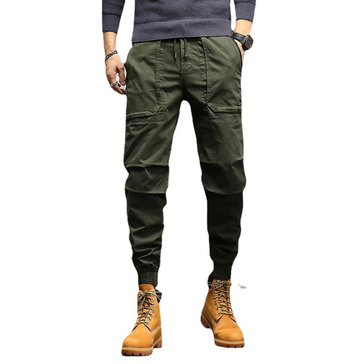 Herren Tapered Cargo-Joggerhose mit Kordelzug, elastischen Bündchen und Multifunktions‑Taschen Drune