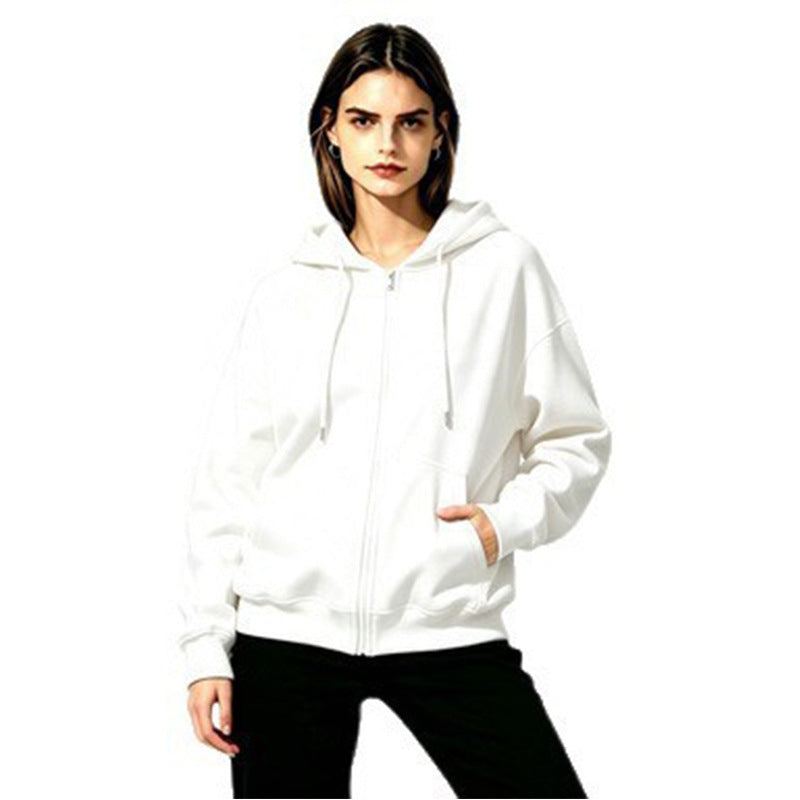 Damen Weicher Kapuzenpullover mit durchgehendem Reißverschluss Drune